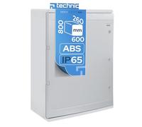 EDO Boîtier de Jonction Étanche de Distribution IP65 600x800x260 mm Gris