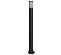 EDO Borne d'Éclairage Extérieur TORRIN 85 cm Noire - Lampe de Jardin IP44 avec Douille GU10 en Aluminium - Lanterne Moderne pour Terrasse, Allée, Balcon ou Entrée