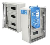 EDO Coffret de Distribution Étanche IP65 3 Rangées pour 42 Modules (3x14)