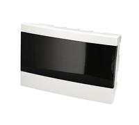 EDO Coffret Électrique Apparent 1 Rangée pour 12 Modules 20 x 30 x 9,5 cm IP40 IK07 - Boîtier de Distribution en ABS Blanc - Tableau Électrique Intérieur pour Garage, Atelier, Maison