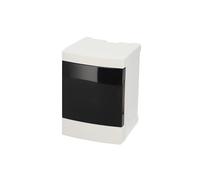 EDO Coffret Électrique Apparent 1 Rangée pour 2 Modules 14 x 10 x 9,5 cm IP40 IK07 - Boîtier de Distribution en ABS Blanc - Tableau Électrique Intérieur pour Garage, Atelier, Maison