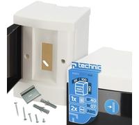 EDO Coffret Électrique Apparent 1 Rangée pour 2 Modules IP40 IK07