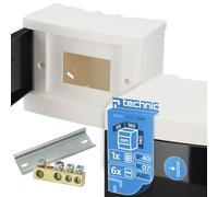 EDO Coffret Électrique Apparent 1 Rangée pour 6 Modules IP40 IK07