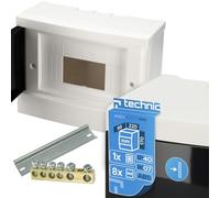 EDO Coffret Électrique Apparent 1 Rangée pour 8 Modules IP40 IK07