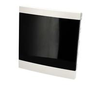 EDO Coffret Électrique Apparent 2 Rangée pour 24 Modules 32 x 30 x 9,5 cm IP40 IK07 - Boîtier de Distribution en ABS Blanc - Tableau Électrique Intérieur pour Garage, Atelier, Maison