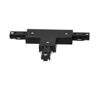 EDO Connecteur Type T pour Rail Monophasé MEVA PRO Système de Rail 800W, 10A 110-265 V AC Monophasé avec MEVA PRO System-Éclairage Luminaire Plafond Monophasé et Accessoires Noir
