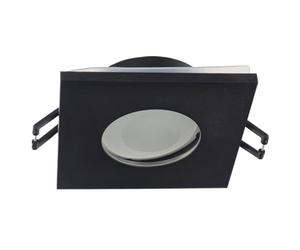 EDO Encastrable Salle de Bain OPIL SQ Spot de Plafond Encastrable Cadre de Montage Noir Carré Projecteurs Spot GU10 Lampe de plafond Plafonnier Encastré pour Cuisine Salon Bain
