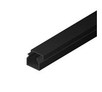 EDO Goulotte de Câble 15x10 mm Cache-Câble Anthracite Foncé 2m - Goulotte PVC avec Couvercle à Clipser - Cache Câble Mural en Saillie - Goulotte Décorative TV, Bureau, Salon