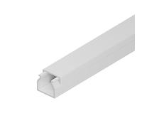 EDO Goulotte de Câble 15x10 mm Cache-Câble Blanc 2m - Goulotte PVC avec Couvercle à Clipser - Cache Câble Mural en Saillie - Goulotte Décorative TV, Bureau, Salon