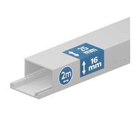 EDO Goulotte de Câble 25x16 mm Cache-Câble Blanc 2m
