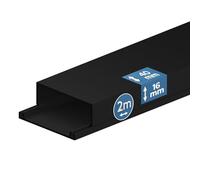 EDO Goulotte de Câble 40x16 mm Cache-Câble Noir 2m