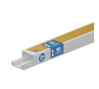 EDO Goulotte de Câble Autocollante 15x10 mm Cache-Câble Blanc 2m