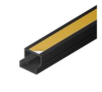 EDO Goulotte de Câble Autocollante 20x10 mm Cache-Câble Anthracite Foncé 2m - Goulotte PVC avec Couvercle à Clipser - Goulotte Mural Autocollante - TV, Bureau, Salon