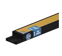 EDO Goulotte de Câble Autocollante 20x10 mm Cache-Câble Noir 2m