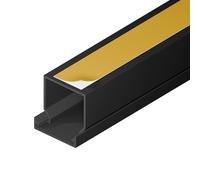 EDO Goulotte de Câble Autocollante 25x25 mm Cache-Câble Anthracite Foncé 2m - Goulotte PVC avec Couvercle à Clipser - Goulotte Mural Autocollante - TV, Bureau, Salon