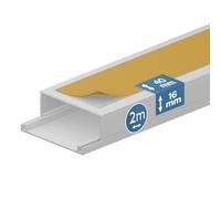 EDO Goulotte de Câble Autocollante 40x16 mm Cache-Câble Blanc 2m