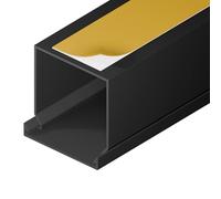 EDO Goulotte de Câble Autocollante 40x40 mm Cache-Câble Anthracite Foncé 2m - Goulotte PVC avec Couvercle à Clipser - Goulotte Mural Autocollante - TV, Bureau, Salon