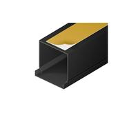 EDO Goulotte de Câble Autocollante 40x40 mm Cache-Câble Noir 2m