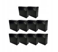 EDO Lot de 10 Boîtes de Dérivation IP55 Étanches 98x98x42 mm Noires