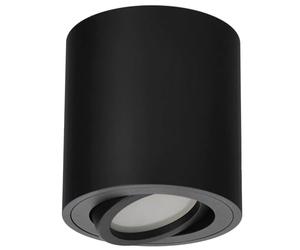 EDO, MALDA Noir Spot plafonnier en saillie avec GU10 IP20, 220-240V, spot plafonnier en saillie downlight en aluminium rond EDO777233 noir