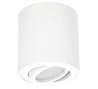 EDO MALDA Plafonnier Spot Blanc - Montage en saillie GU10, IP20, 220-240 V, rond en aluminium