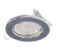 EDO MURID CHROME Spot LED Encastrable Rond, Éclairage de Plafond en aluminium, Lampe de Plafond Encastrée pour Cuisine, Salon, Couloir - Spot LED Encastrable Simple EDO777293