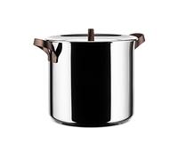 Alessi Marmite haute EDO Inox 18/10 24 cm Marron