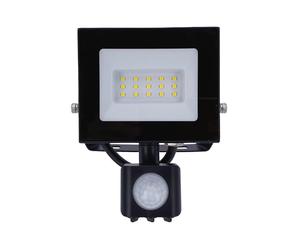 EDO, projecteur DORAN LED avec un capteur, 10W, 4000K,735lm, projecteur led detecteur, projecteur led detecteur de mouvement, spot led exterieur avec detecteur, EDO777674