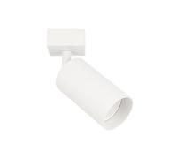 EDO Spot de Plafond Orientable Blanc MALGA 1, Plafonnier 1 Spot avec Douille GU10, Éclairage de Plafond Moderne, Luminaire Plafonnier 230V, Barre de Spot sans Ampoules pour Salon Chambre à Coucher