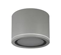 EDO Spot en Saillie IP54, Plafonnier Salle de Bain UMA GX53, Spot LED en Saillie Plafond 230V, Gris Mat Downlight Plat et Rond Ø90*60mm Aluminium, pour Balcon et Cuisine, non inclus LED-GX53