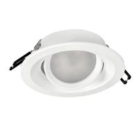 EDO Spot Encastrable Simple IRID WHITE, Luminaire Plafonnier LED, Éclairage de Plafond en Aluminium, Spot Blanc Encastré Rond, Lampe de Plafond pour Salon, Chambre, Cuisine, Couloir - EDO777135