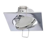 EDO Spot Encastrable Simple PARIL CHROME Réglable, Éclairage de Plafond Carré, Luminaire Plafonnier en Aluminium, Luminaires Intérieur pour Cuisine, Salon, Couloir - Modèle EDO777321