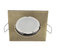 EDO Spot Encastrable Simple RAMI BRASS, Éclairage de Plafond en Carré, Luminaire Plafonnier en Aluminium, Luminaires Intérieur pour Cuisine, Salon, Couloir - Modèle EDO777318