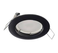 EDO spot encastrable simple ZIVA BLACK spot de plafond noir encastré rond lampe de plafond encastrée en aluminium EDO777308