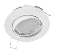 EDO spot encastrable simple ZIVA KER WHITE réglable spot de plafond blanc encastré rond lampe de plafond encastrée en aluminium EDO777312