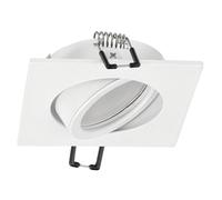 EDO Spot LED Encastrable AKTYN 1 SQ Blanc Spot Encastrable Orientable Intérieur Plafond Carré Plafonnier Luminaire encastré Éclairage de plafond Pour Salle de Salon Bureau Cuisine