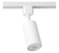 EDO Spot Monophasé System MEVA PRO Système de Rail 50 W Luminaires Intérieur sur Rail Orientable et Inclinable Railspot Système de Rails GU10 Rail Monophasé Éclairage de Plafond Plafonnier Blanc