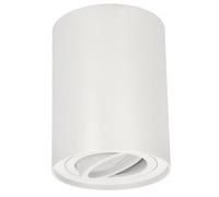 EDO Spot Plafonnier en Saillie Rond Blanc SKAND 1 Orientable - Spot Plafond en Aluminium avec Douille GU10 - Applique de Plafond Ø95x125 mm pour Salon, Cuisine, Couloir, Bureau