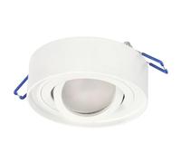 EDO Spot Plafonnier Encastré Rond Blanc SKAND MINI Orientable - Spot En Aluminium Compatible avec Douille GU10 - Applique de Plafond ø95x30mm mm pour Salon, Cuisine, Couloir, Bureau