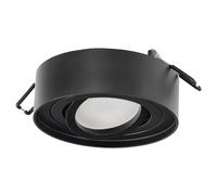 EDO Spot Plafonnier Encastré Rond Noir SKAND MINI Orientable - Spot En Aluminium Compatible avec Douille GU10 - Applique de Plafond ø95x30mm mm pour Salon, Cuisine, Couloir, Bureau