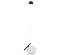 EDO Suspension PELOTA, Éclairage de Plafond Moderne, Support de Lampe en Noir (20cm), Luminaires Intérieur pour Salon, Chambre, Café, Restaurant, Lustre Cuisine E27, IP20, 230V, EDO777102