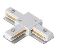 EDO - Système SEVA - Connecteur en T pour Rail de Plafond Blanc - Raccord en Forme de T d’Éclairage Monophasé - SEVA T Connector White, IP20 Éclairage sur Rail