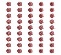 EDO Technic - Boîte d’Encastrement Plate FI60 - Profondeur 45 mm - Coffret Électrique - Boîte Murale d’Installation Rouge avec Vis pour Plaques de Plâtre - 50 pièces