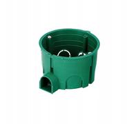 EDO Technic - Boîte d’Encastrement Plate FI60 - Profondeur 45 mm - Coffret Électrique - Boîte Murale d’Installation Verte avec Vis pour Murs en Brique et Placoplâtre - 1 pièce