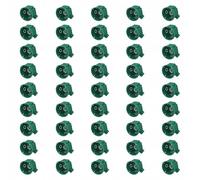 EDO Technic - Boîte d’Encastrement Plate FI60 - Profondeur 45 mm - Coffret Électrique - Boîte Murale d’Installation Verte avec Vis pour Murs en Brique et Placoplâtre - 50 pièces