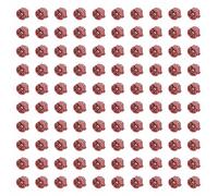 EDO Technic - Boîte d’Encastrement Plate FI60 - Profondeur 45 mm - Coffret Électrique - Boîte Murale d’Installation Rouge avec Vis pour Plaques de Plâtre - 100 pièces