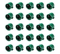 EDO Technic - Boîte d’Encastrement Profonde FI60 - Profondeur 60 mm - Coffret Électrique - Boîte Murale d’Installation Verte avec Vis pour Murs en Brique et Placoplâtre - 25 pièces