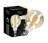 EDO Vintage Ampoule Décorative DARI E27 Filament 7W Blanc Chaud 2700K 710lm GOLD G125 Ampoule de Décoration LED - Idéal pour le Design Rétro et Industriel, Non Dimmable