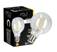EDO Vintage Ampoule Décorative DARI E27 Filament 8W Blanc Chaud 3000K 1055lm CLEAR G80 Ampoule de Décoration LED - Idéal pour le Design Rétro et Industriel, Non Dimmable