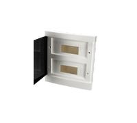 EDO777847 Coffret encastré 24 modules (2x12) blanc fumé